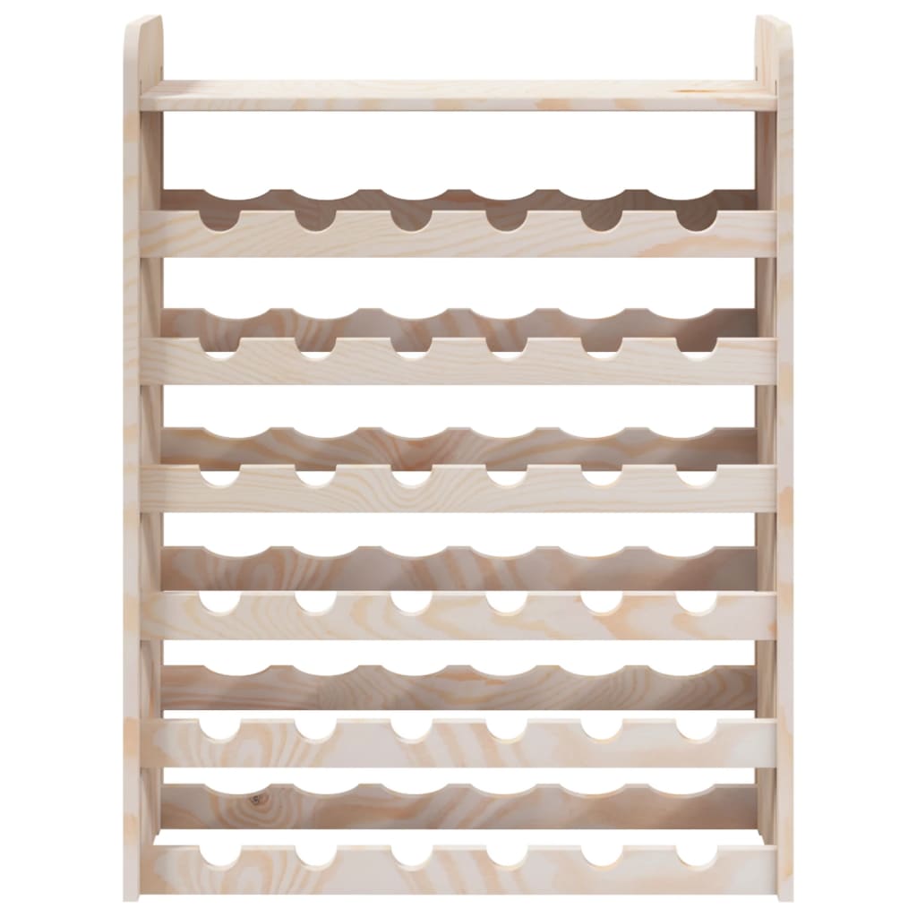 vidaXL Wine Rack with Top Board 67,5x25x87 cm Solid Wood Pine