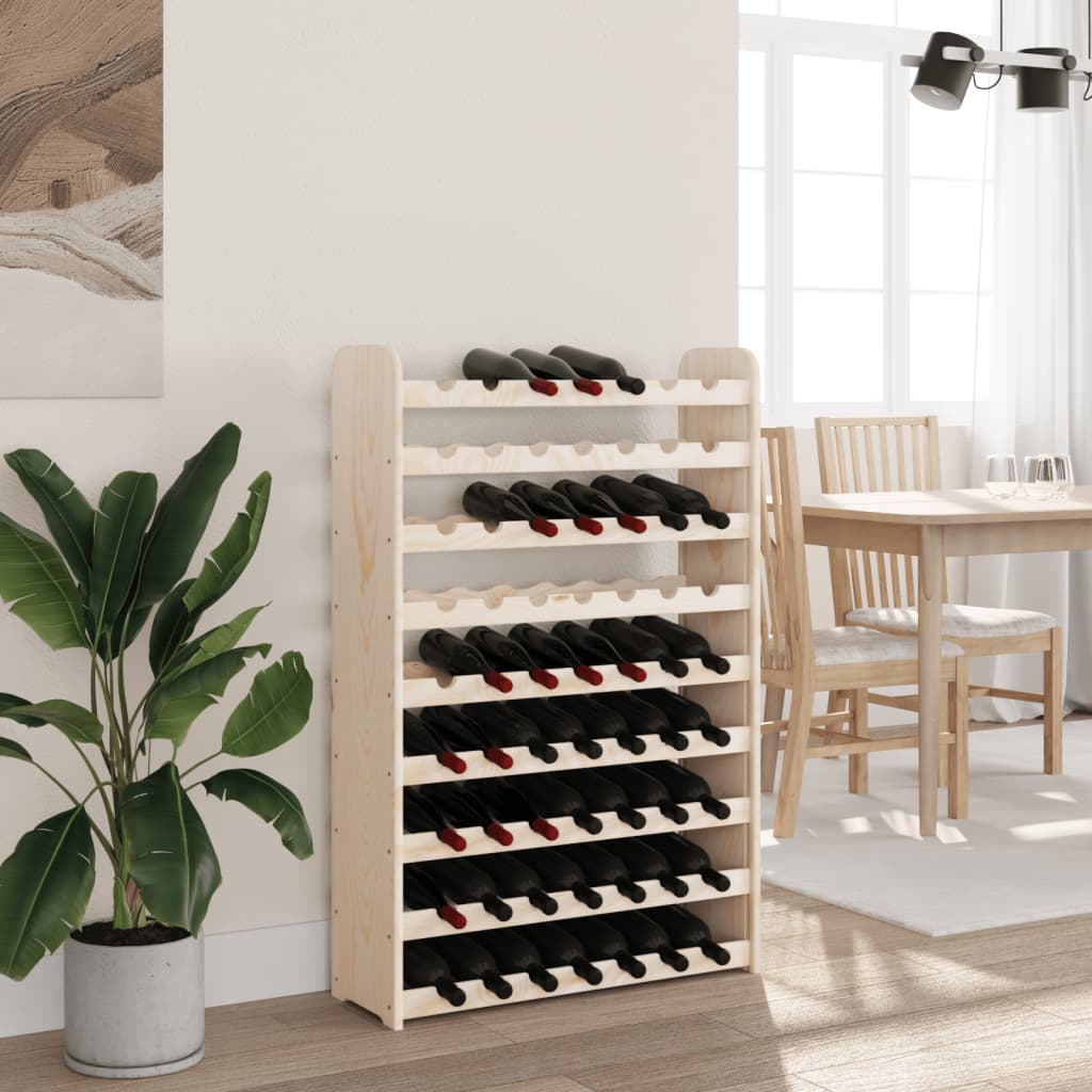 vidaXL Wine Rack 72,5x25x111,5 cm Solid Wood Pine