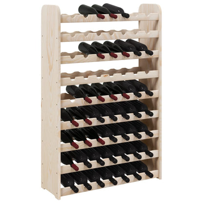 vidaXL Wine Rack 72,5x25x111,5 cm Solid Wood Pine