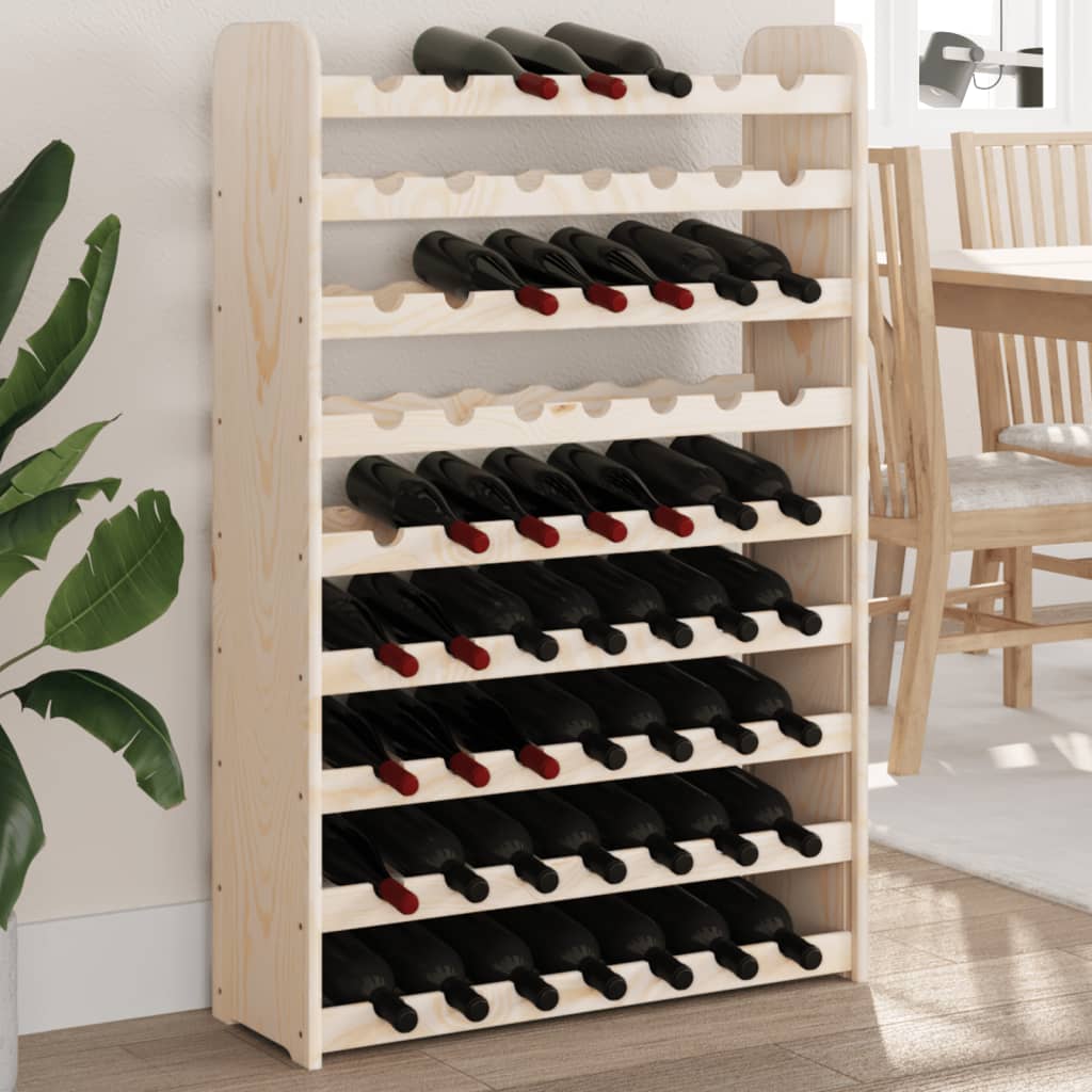 vidaXL Wine Rack 72,5x25x111,5 cm Solid Wood Pine