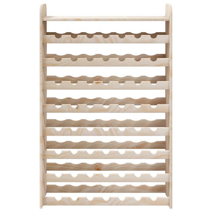 vidaXL Wine Rack with Top Board 72.5x25x111.5 cm Solid Wood Pine