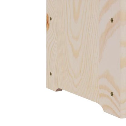 vidaXL Wine Rack with Top Board 72.5x25x111.5 cm Solid Wood Pine