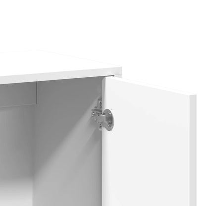 vidaXL Sideboards 2 pcs White 60x31x70 cm Engineered Wood