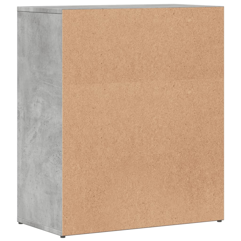 vidaXL Sideboards 2 pcs Concrete Grey 60x31x70 cm Engineered Wood