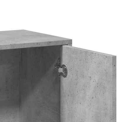 vidaXL Sideboards 2 pcs Concrete Grey 60x31x70 cm Engineered Wood