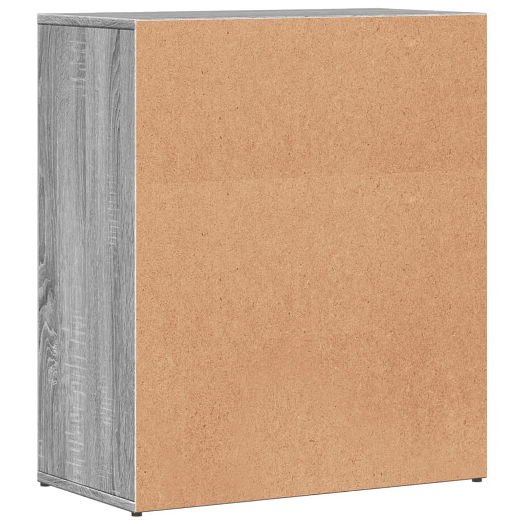 vidaXL Sideboards 2 pcs Grey Sonoma 60x31x70 cm Engineered Wood