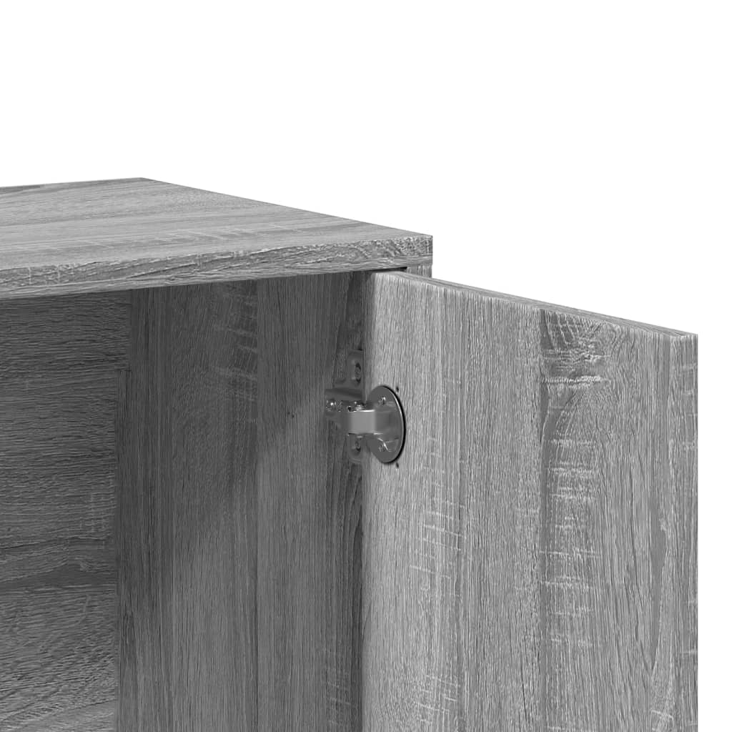 vidaXL Sideboards 2 pcs Grey Sonoma 60x31x70 cm Engineered Wood
