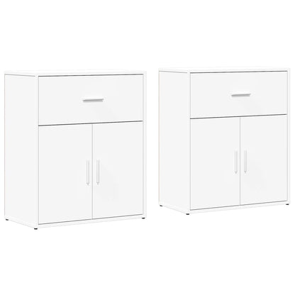 vidaXL Sideboards 2 pcs White 60x31x70 cm Engineered Wood