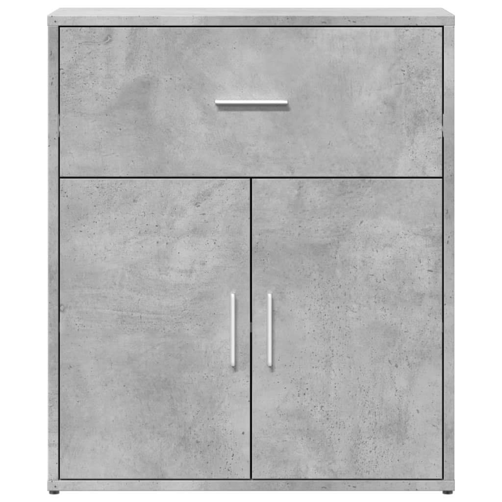 vidaXL Sideboards 2 pcs Concrete Grey 60x31x70 cm Engineered Wood