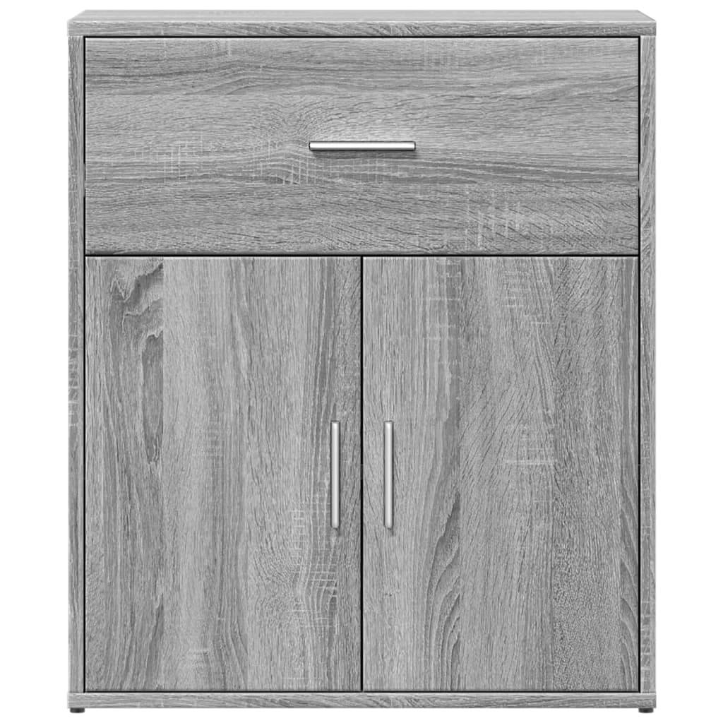 vidaXL Sideboards 2 pcs Grey Sonoma 60x31x70 cm Engineered Wood
