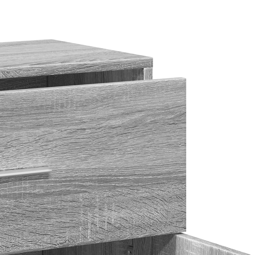 vidaXL Sideboards 2 pcs Grey Sonoma 60x31x70 cm Engineered Wood