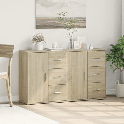 vidaXL Sideboards 2 pcs Sonoma Oak 60x31x70 cm Engineered Wood