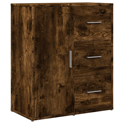 vidaXL Sideboards 2 pcs Smoked Oak 60x31x70 cm Engineered Wood