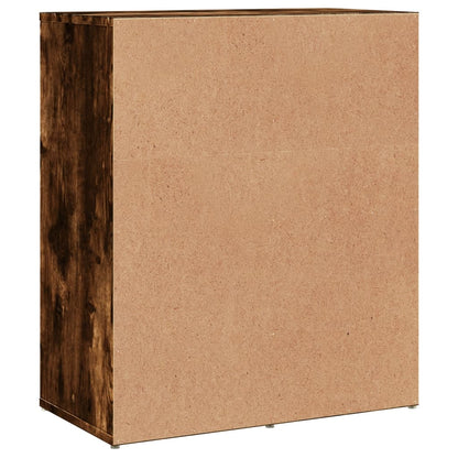 vidaXL Sideboards 2 pcs Smoked Oak 60x31x70 cm Engineered Wood