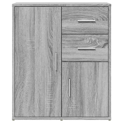 vidaXL Sideboards 2 pcs Grey Sonoma 60x31x70 cm Engineered Wood