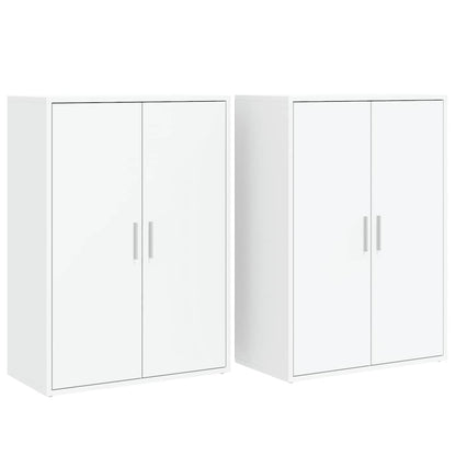 vidaXL Sideboards 2 pcs White 60x31x84 cm Engineered Wood
