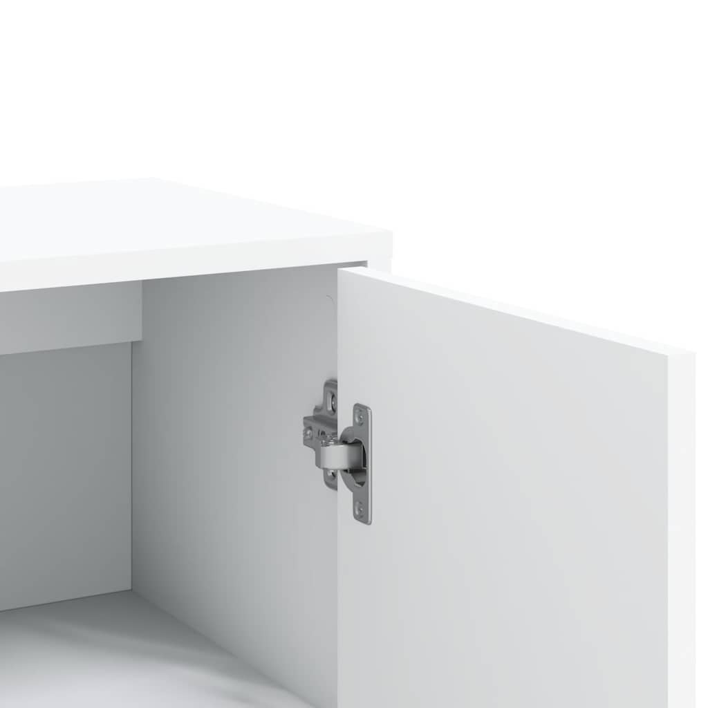vidaXL Sideboards 2 pcs White 60x31x84 cm Engineered Wood