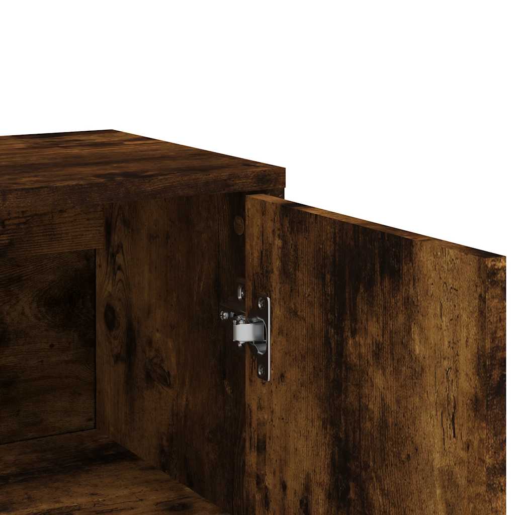 vidaXL Sideboards 2 pcs Smoked Oak 60x31x84 cm Engineered Wood