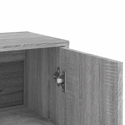 vidaXL Sideboards 2 pcs Grey Sonoma 60x31x84 cm Engineered Wood