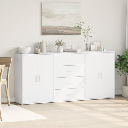 vidaXL Sideboards 3 pcs White 60x31x84 cm Engineered Wood