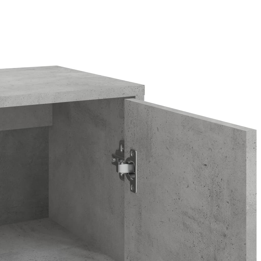vidaXL Sideboards 3 pcs Concrete Grey 60x31x84 cm Engineered Wood