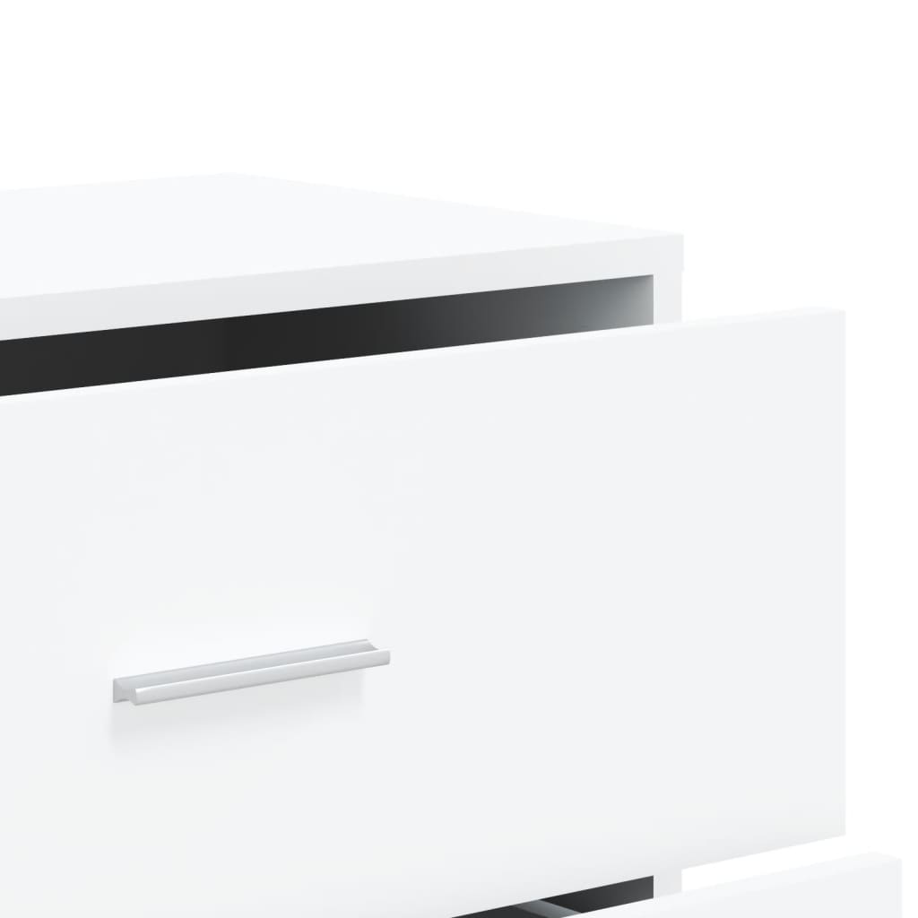 vidaXL Sideboards 2 pcs White 60x31x84 cm Engineered Wood