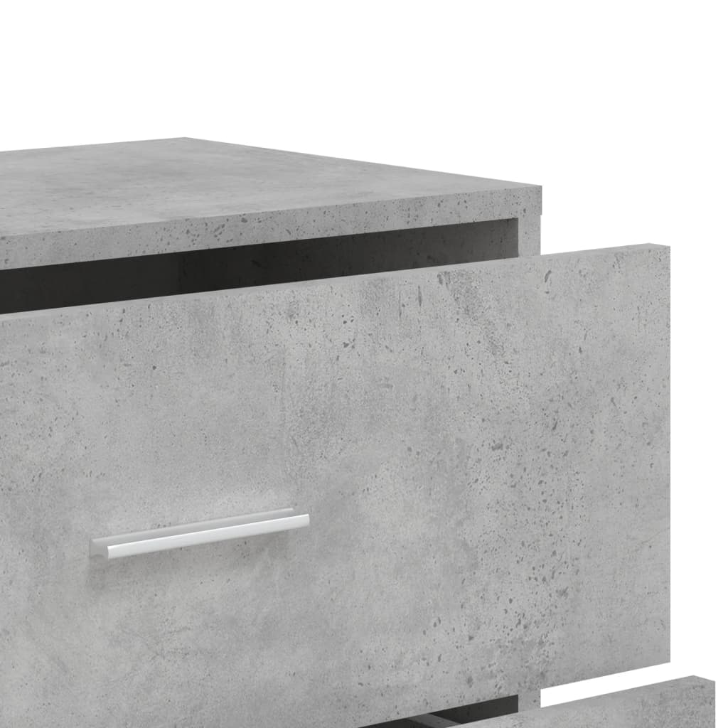 vidaXL Sideboards 2 pcs Concrete Grey 60x31x84 cm Engineered Wood
