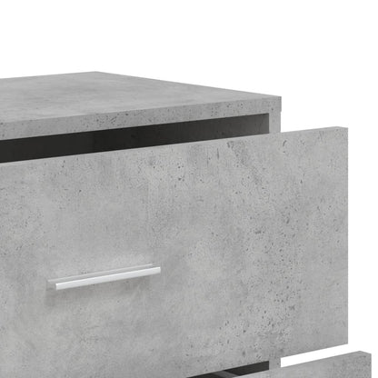 vidaXL Sideboards 2 pcs Concrete Grey 60x31x84 cm Engineered Wood