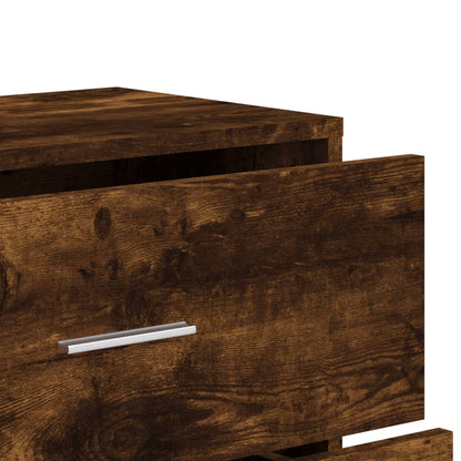 vidaXL Sideboards 2 pcs Smoked Oak 60x31x84 cm Engineered Wood