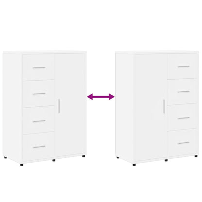 vidaXL Sideboards 2 pcs White 60x31x84 cm Engineered Wood