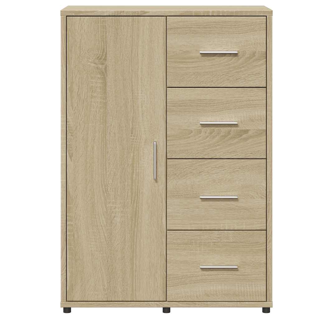 vidaXL Sideboards 2 pcs Sonoma Oak 60x31x84 cm Engineered Wood