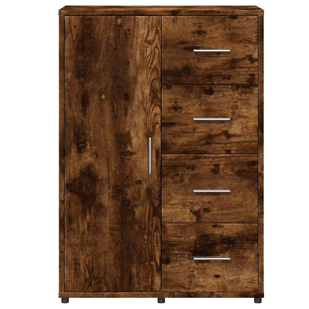 vidaXL Sideboards 2 pcs Smoked Oak 60x31x84 cm Engineered Wood