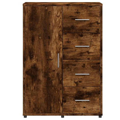 vidaXL Sideboards 2 pcs Smoked Oak 60x31x84 cm Engineered Wood