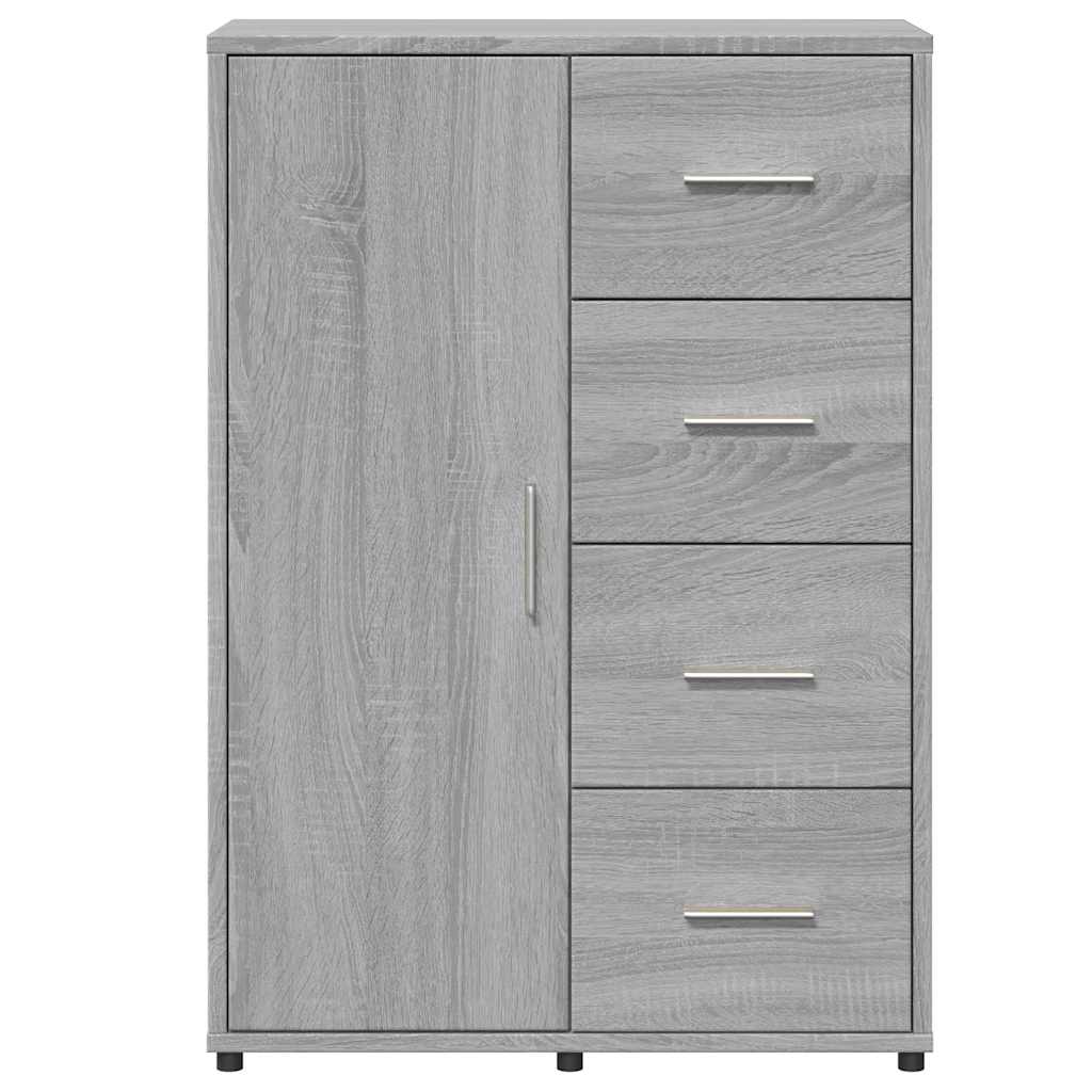 vidaXL Sideboards 2 pcs Grey Sonoma 60x31x84 cm Engineered Wood