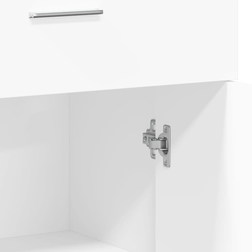 vidaXL Sideboards 2 pcs White 60x30x84 cm Engineered Wood