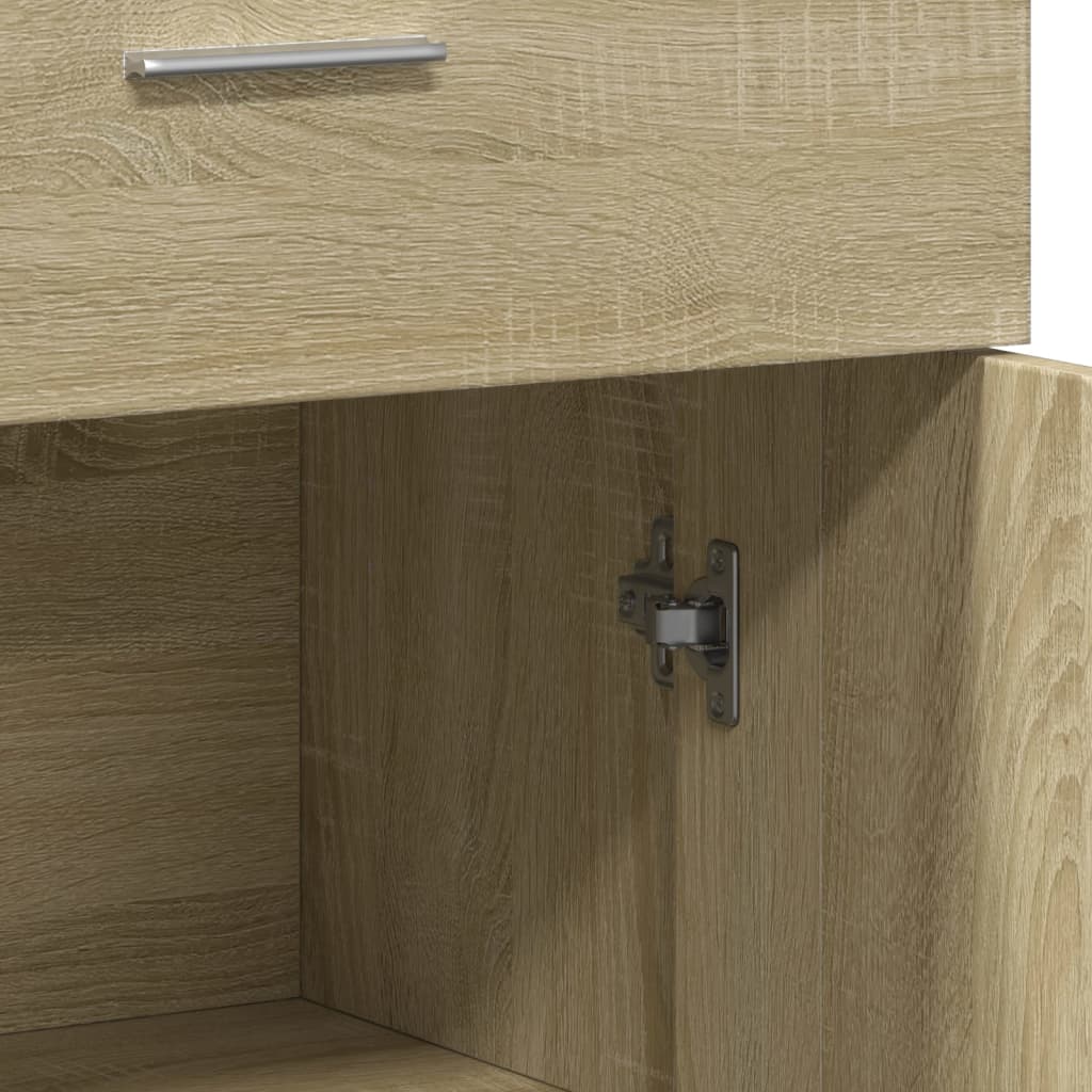 vidaXL Sideboards 2 pcs Sonoma Oak 60x30x84 cm Engineered Wood