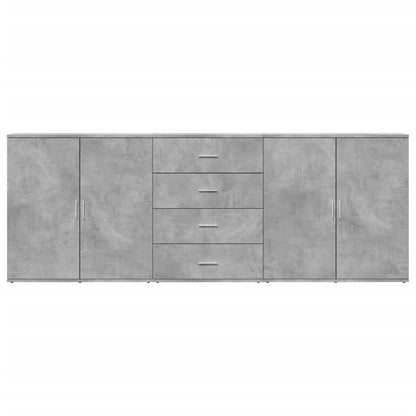 vidaXL Sideboards 3 pcs Concrete Grey Engineered Wood