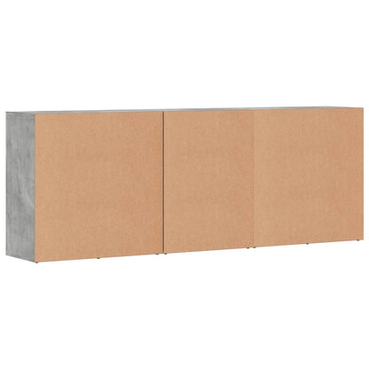 vidaXL Sideboards 3 pcs Concrete Grey Engineered Wood