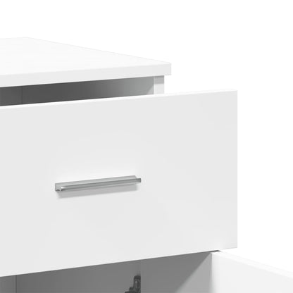 vidaXL Sideboards 2 pcs White 79x38x80 cm Engineered Wood
