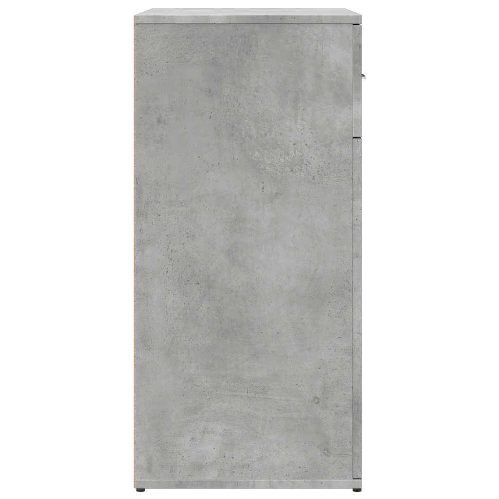 vidaXL Sideboards 2 pcs Concrete Grey 79x38x80 cm Engineered Wood