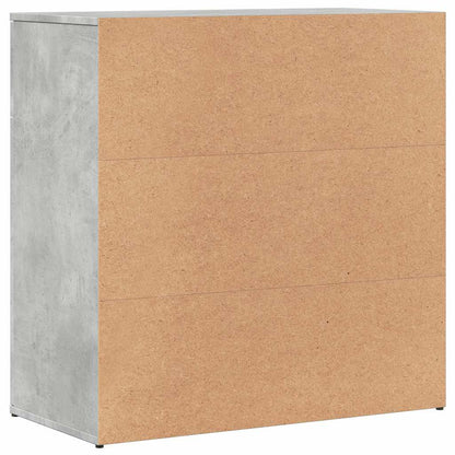 vidaXL Sideboards 2 pcs Concrete Grey 79x38x80 cm Engineered Wood