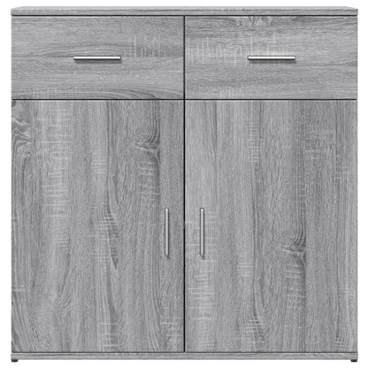 vidaXL Sideboards 2 pcs Grey Sonoma 79x38x80 cm Engineered Wood