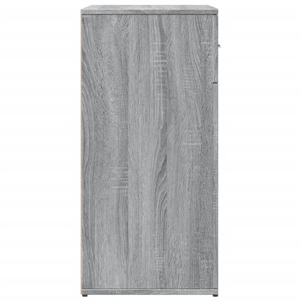 vidaXL Sideboards 2 pcs Grey Sonoma 79x38x80 cm Engineered Wood