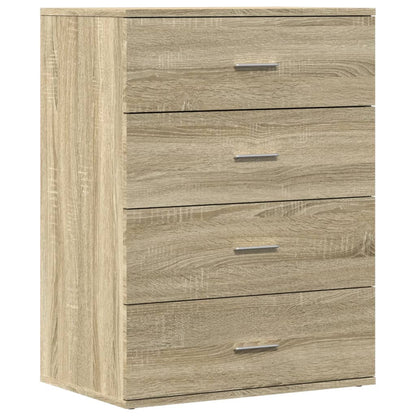 vidaXL Sideboards 2 pcs Sonoma Oak 60x39x80 cm Engineered Wood