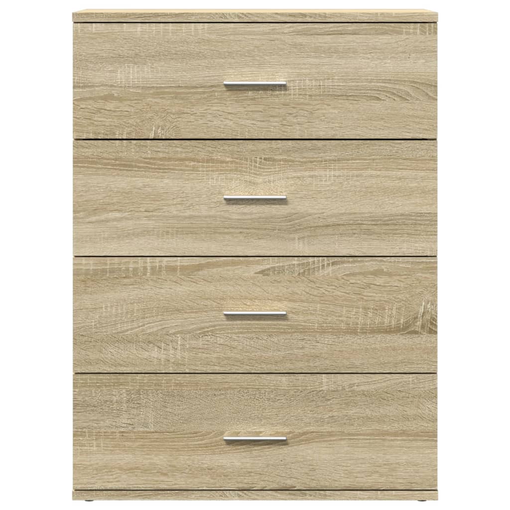 vidaXL Sideboards 2 pcs Sonoma Oak 60x39x80 cm Engineered Wood