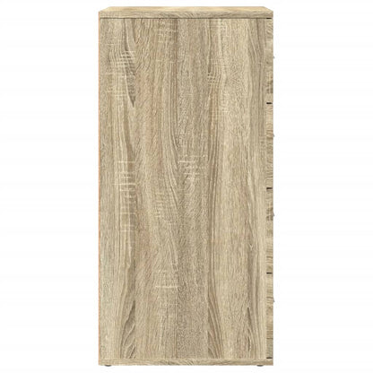 vidaXL Sideboards 2 pcs Sonoma Oak 60x39x80 cm Engineered Wood