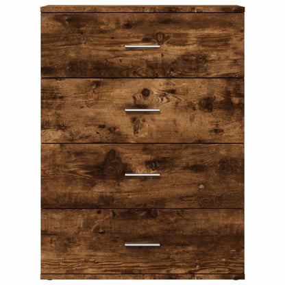 vidaXL Sideboards 2 pcs Smoked Oak 60x39x80 cm Engineered Wood