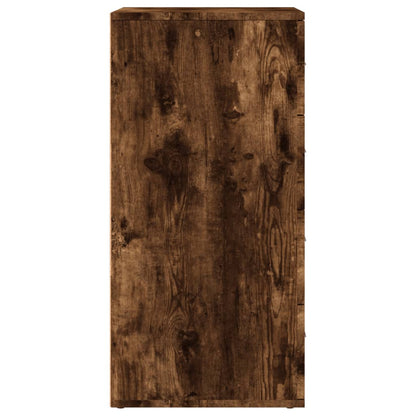vidaXL Sideboards 2 pcs Smoked Oak 60x39x80 cm Engineered Wood