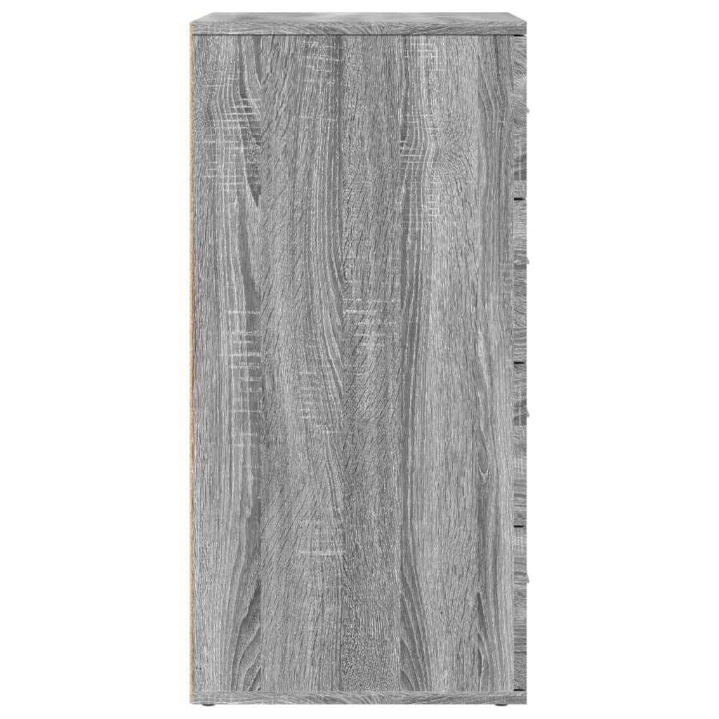 vidaXL Sideboards 2 pcs Grey Sonoma 60x39x80 cm Engineered Wood