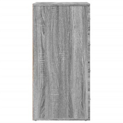 vidaXL Sideboards 2 pcs Grey Sonoma 60x39x80 cm Engineered Wood